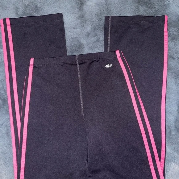 Adidas 3 Stripe Navy and Hot Pink Pants. VTG Like New - Picture 5 of 6